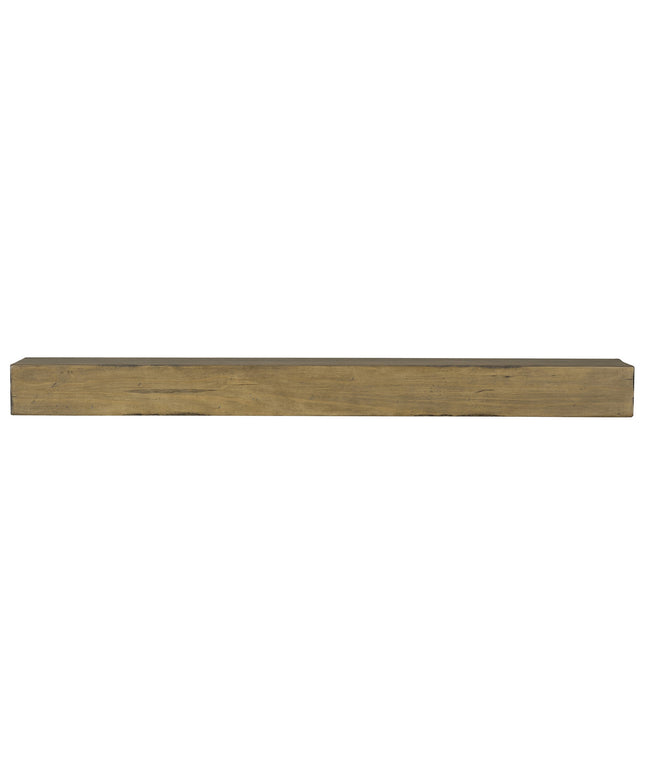 Pearl Mantels 72" Shenandoah Wood Fireplace Mantel Shelf with Corbels 412-72-10 - Dune Distressed