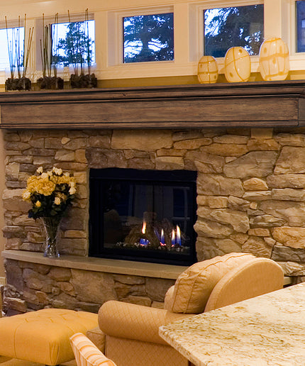 Pearl Mantels 48" Savannah Wood Fireplace Mantel Shelf 420-48-15 - Taos