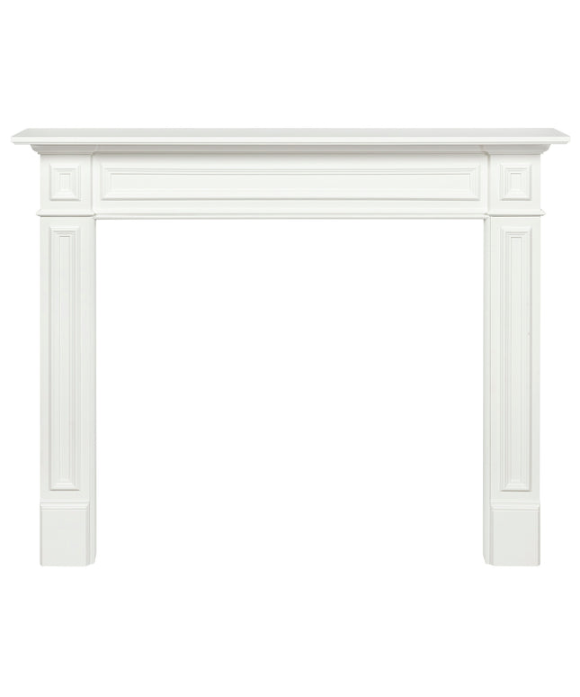 Pearl Mantels 64"W x 52"H x 8"D Mike MDF Fireplace Mantel Surround 525-48 - White