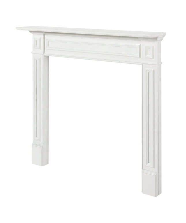Pearl Mantels 64"W x 52"H x 8"D Mike MDF Fireplace Mantel Surround 525-48 - White