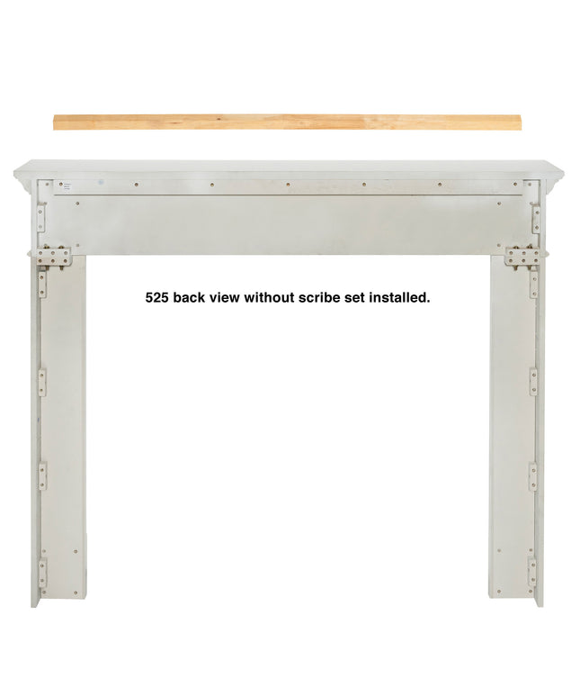 Pearl Mantels 64"W x 52"H x 8"D Mike MDF Fireplace Mantel Surround 525-48 - White