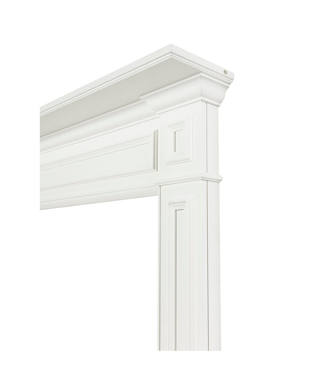 Pearl Mantels 64"W x 52"H x 8"D Mike MDF Fireplace Mantel Surround 525-48 - White