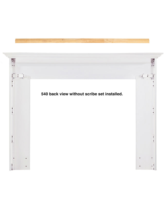 Pearl Mantels 72"W x 54"H x 8"D Marshall MDF Fireplace Mantel Surround 540-48 - White