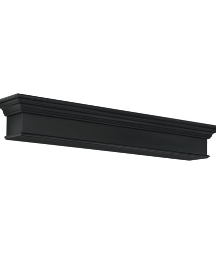 Pearl Mantels 72" Henry MDF Fireplace Mantel Shelf 610-72B - Black