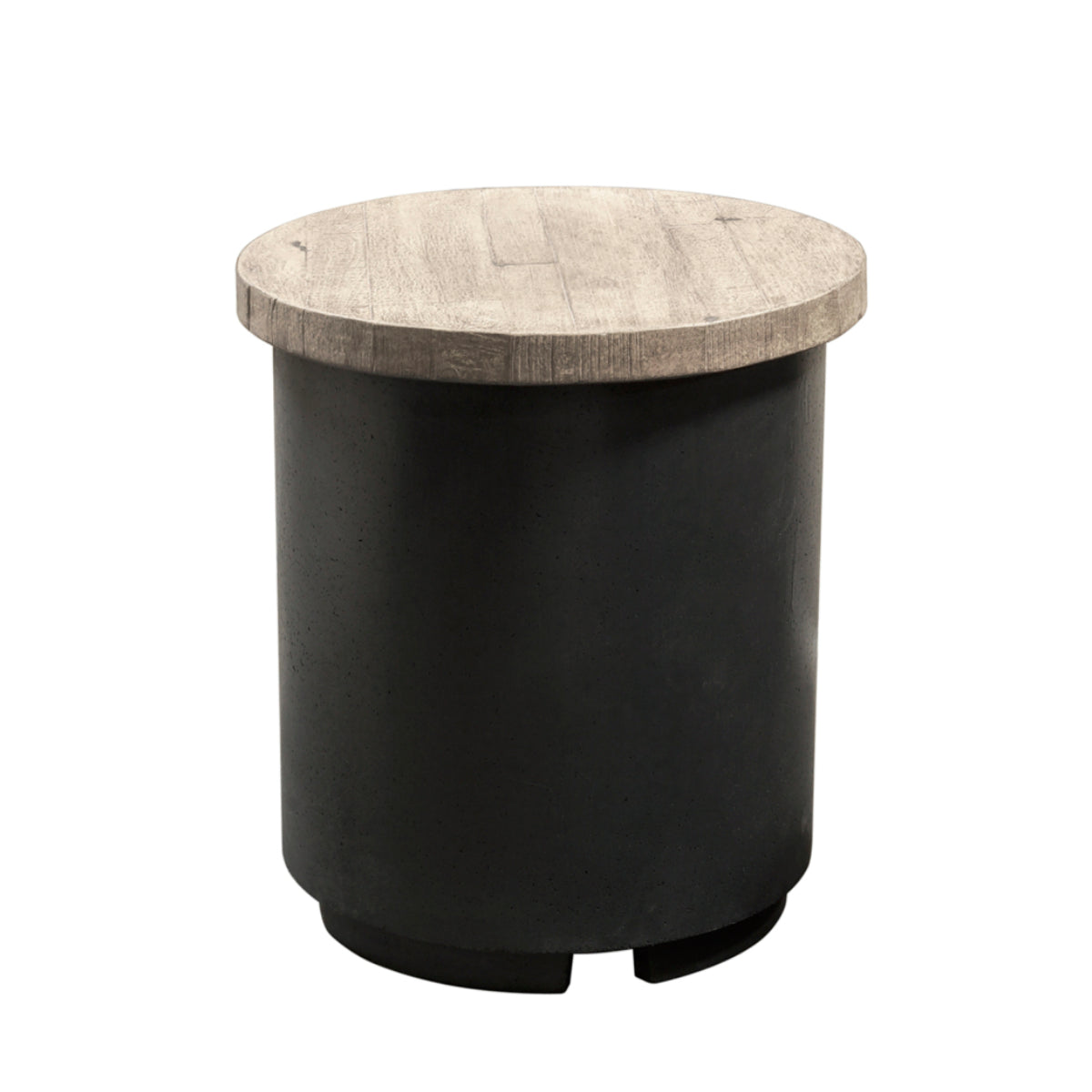 20-3/4" American Fyre Designs Contempo Tank End Table Silver Pine 8510-BA-SP