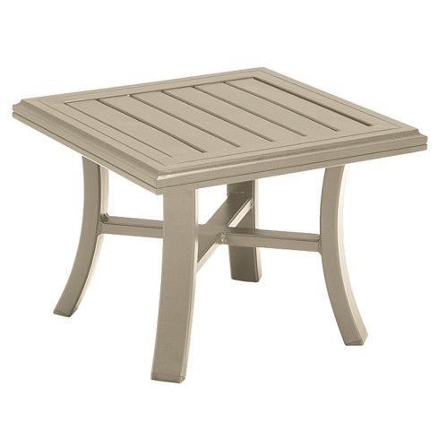 Tropitone Banchetto 24 Inch Square Tea Table 401138 - Almond Silk