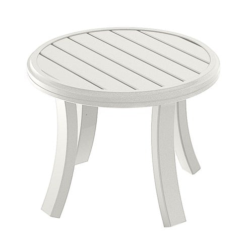 Tropitone Banchetto 24 Inch Round Tea Table 401183 - Shell