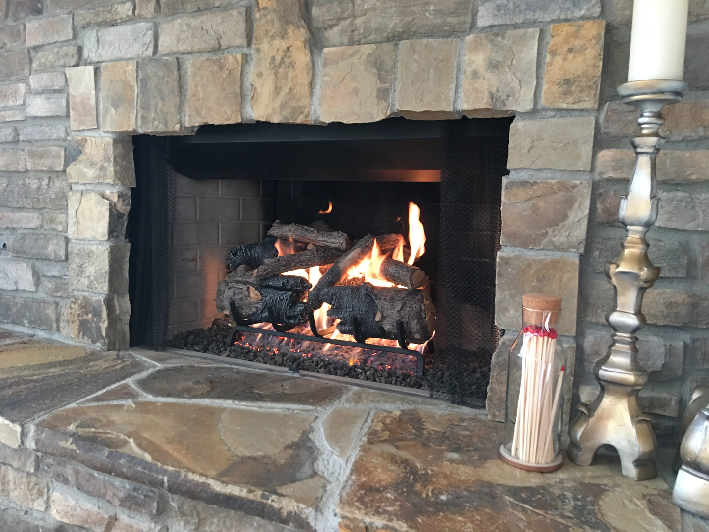 24" Real Fyre Charred American Oak Gas Logs CHAO-24