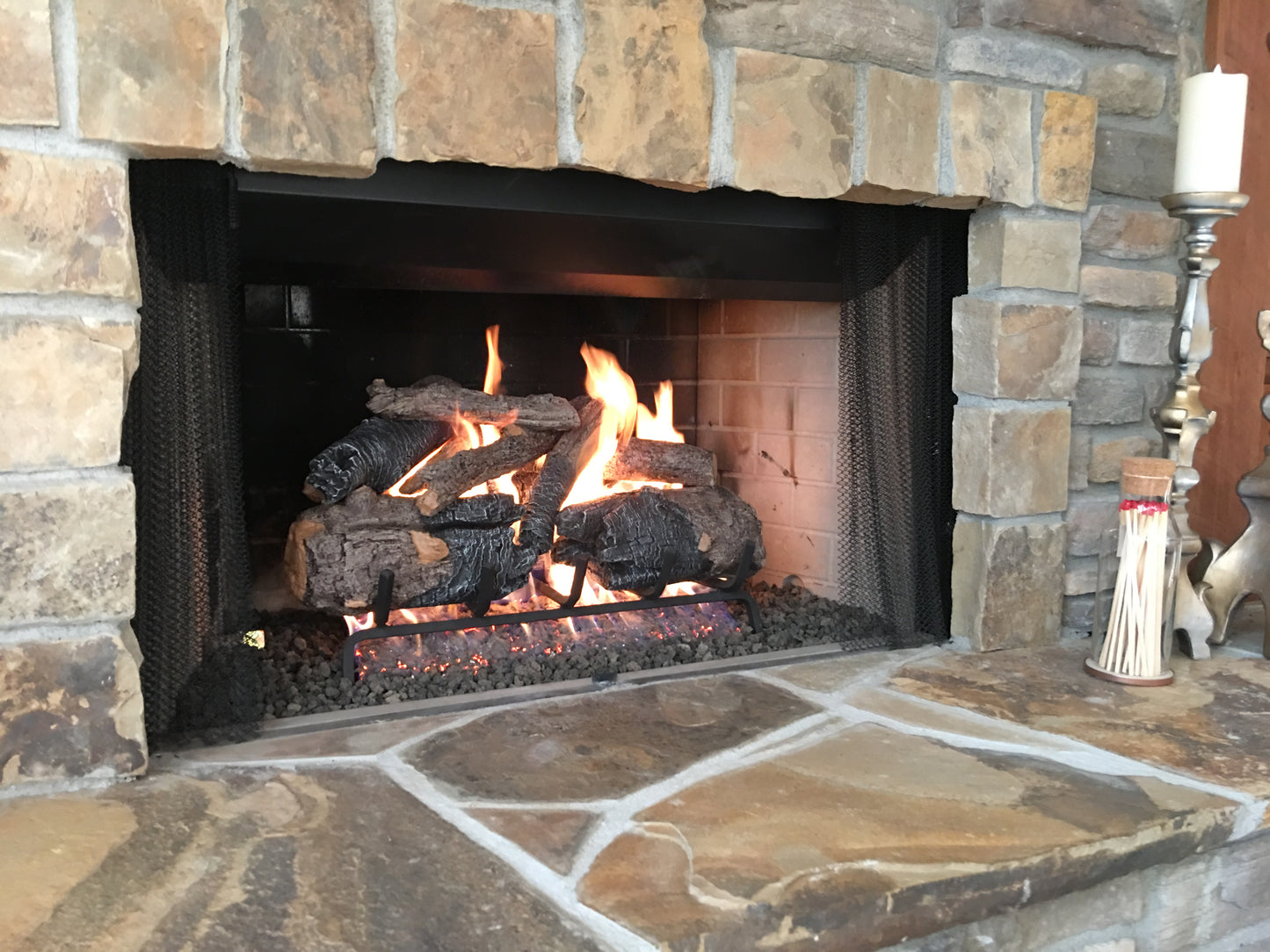 24" Real Fyre Charred American Oak Gas Logs CHAO-24