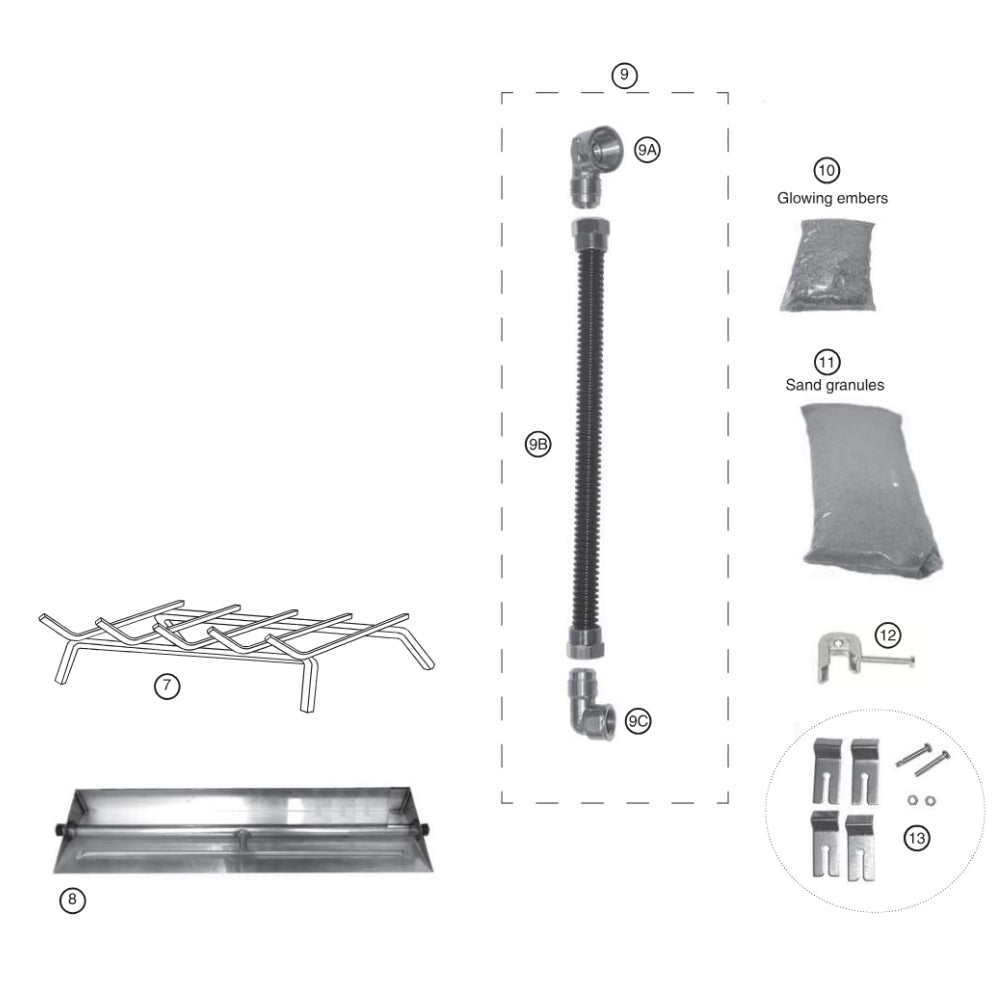18" Real Fyre G45 Stainless Steel Outdoor Triple T Burner System G45-18-SS