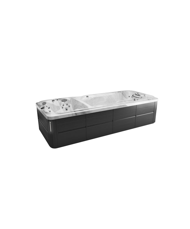 Jacuzzi® J-19™ PowerActive™ Dual Temp Swim Spa Package - Platinum Smoked Ebony