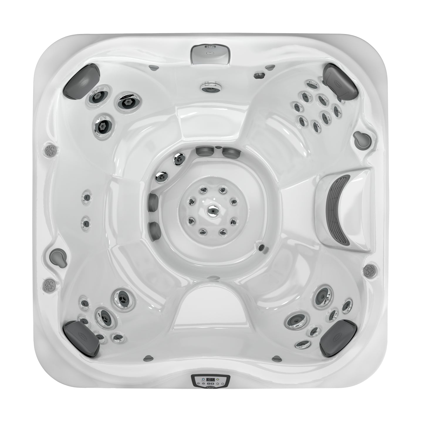 Jacuzzi® J-345™ Hot Tub Package - Platinum Brushed Gray