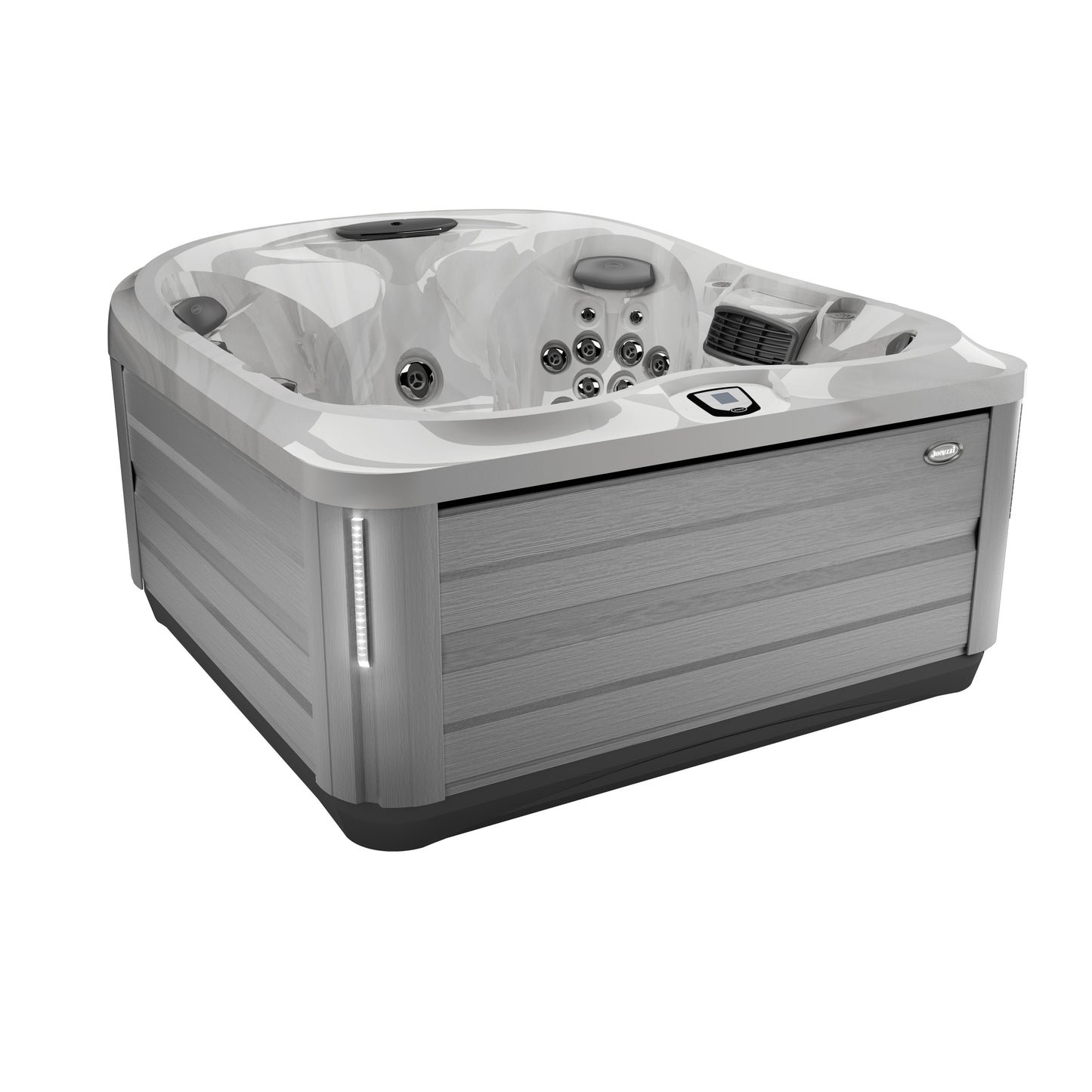 Jacuzzi® J-445™ Hot Tub Package - Platinum Brushed Gray