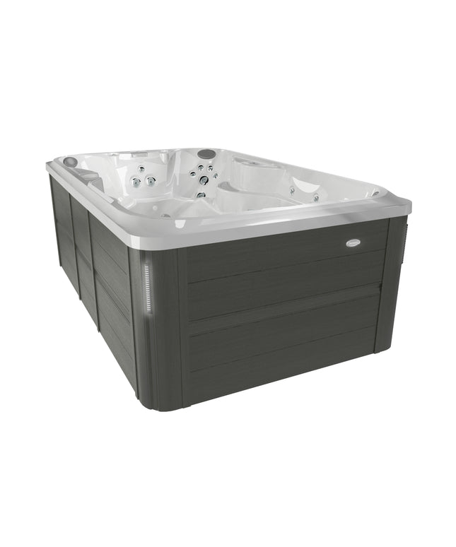 Jacuzzi® J-13™ PowerPlay™ Swim Spa Package - Platinum Smoked Ebony