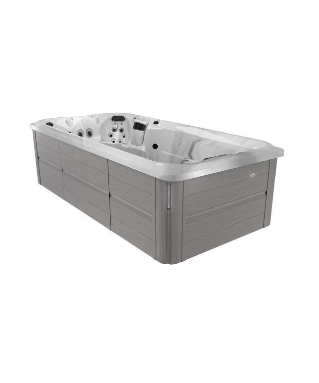 Jacuzzi® J-16™ PowerActive™ Swim Spa Package - Platinum Brushed Gray