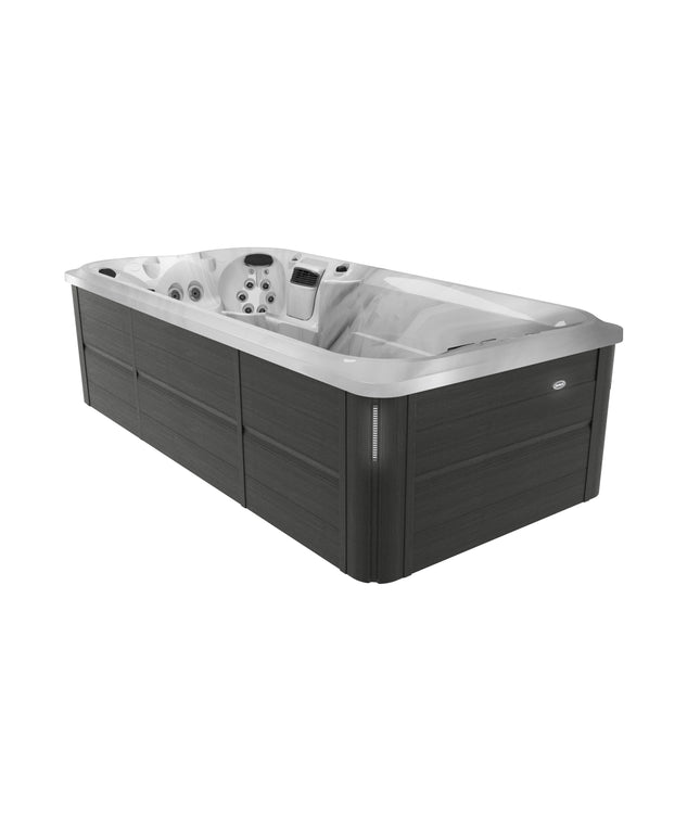 Jacuzzi® J-16™ PowerPro™ Swim Spa Package - Platinum Smoked Ebony