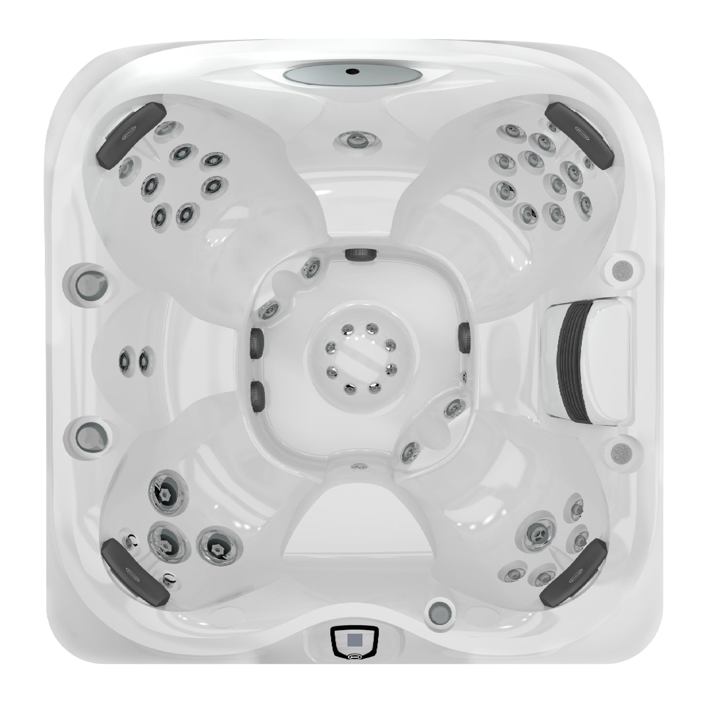 Jacuzzi® J-445™ Hot Tub Package - Platinum Brushed Gray