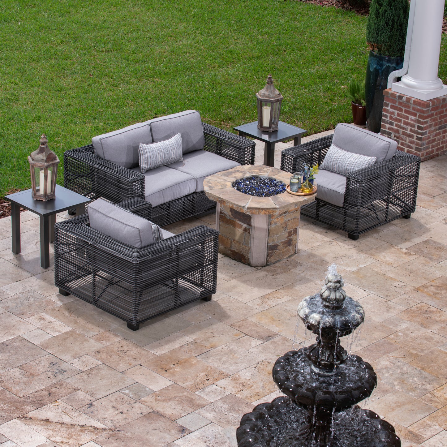 Woodard Monroe Cushion Lounge Chair S591011 - Sonnet Gray