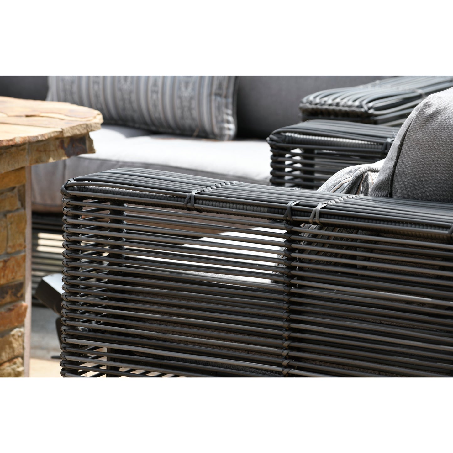 Woodard Monroe Cushion Lounge Chair S591011 - Sonnet Gray
