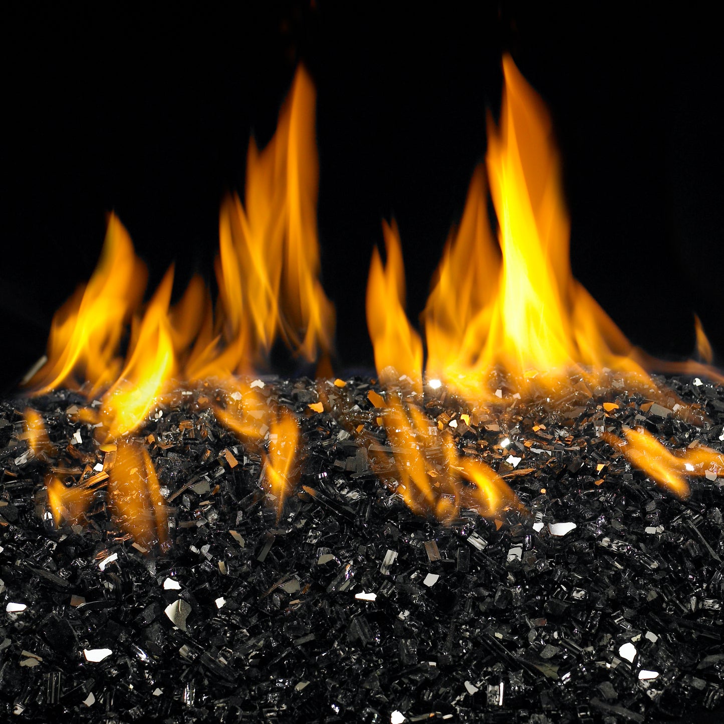 Real Fyre 10 Lbs Black Reflective Fireglass GL-10-BR