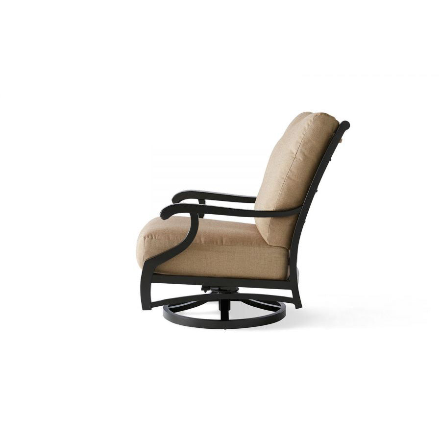 Mallin Turin Cushion Spring Swivel Lounge Chair TX-886 - Autumn Rust / Rochelle Spice