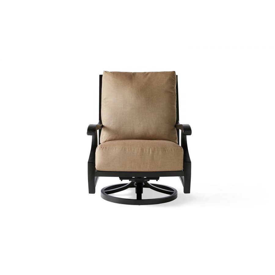 Mallin Turin Cushion Spring Swivel Lounge Chair TX-886 - Autumn Rust / Rochelle Spice