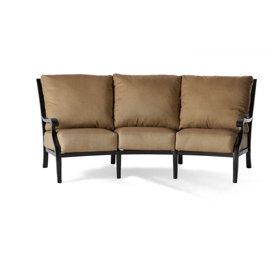 Mallin Turin Cushion Crescent Sofa TX-891 - Autumn Rust / Rochelle Spice