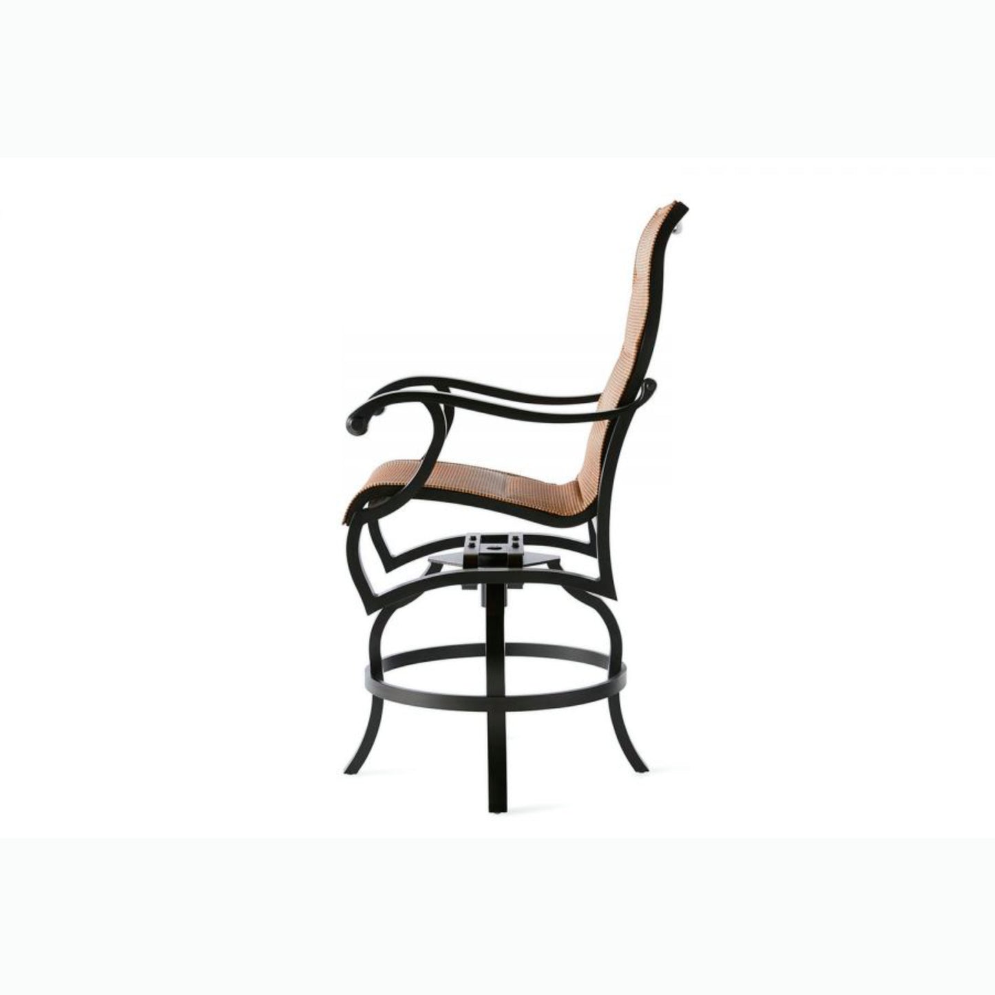 Mallin Volare Padded Sling Swivel Counter Stool VO-370S - Autumn Rust / Elevation Stone