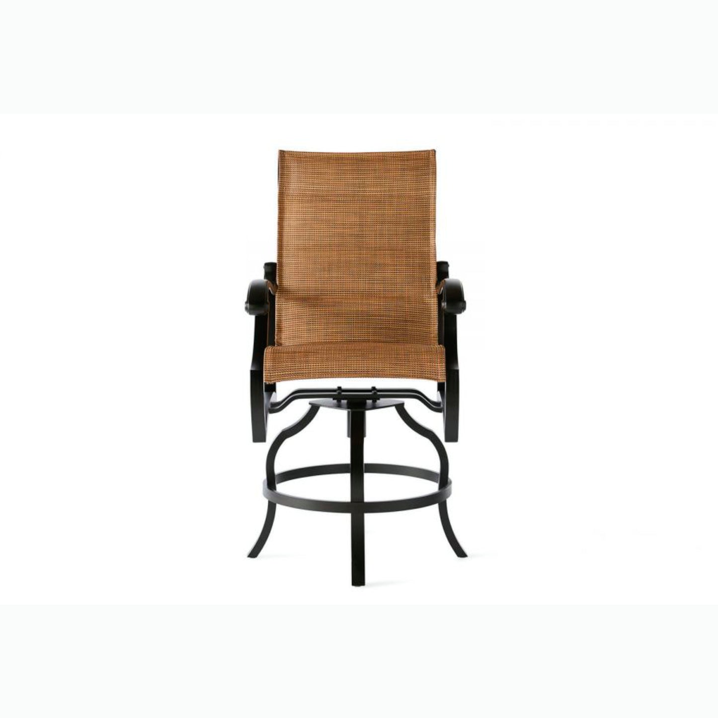 Mallin Volare Padded Sling Swivel Counter Stool VO-370S - Autumn Rust / Elevation Stone