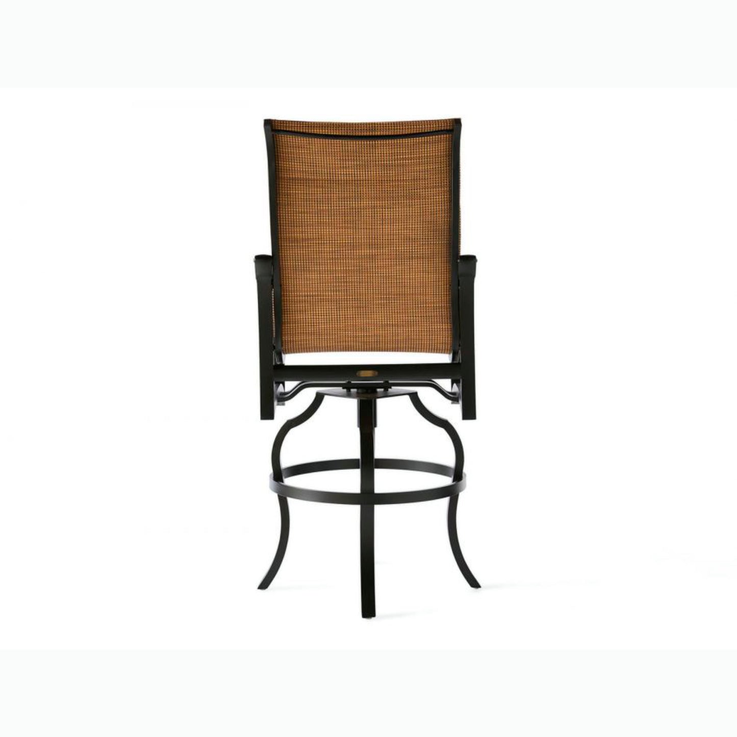 Mallin Volare Padded Sling Swivel Bar Stool VO-370 - Autumn Rust / Elevation Stone