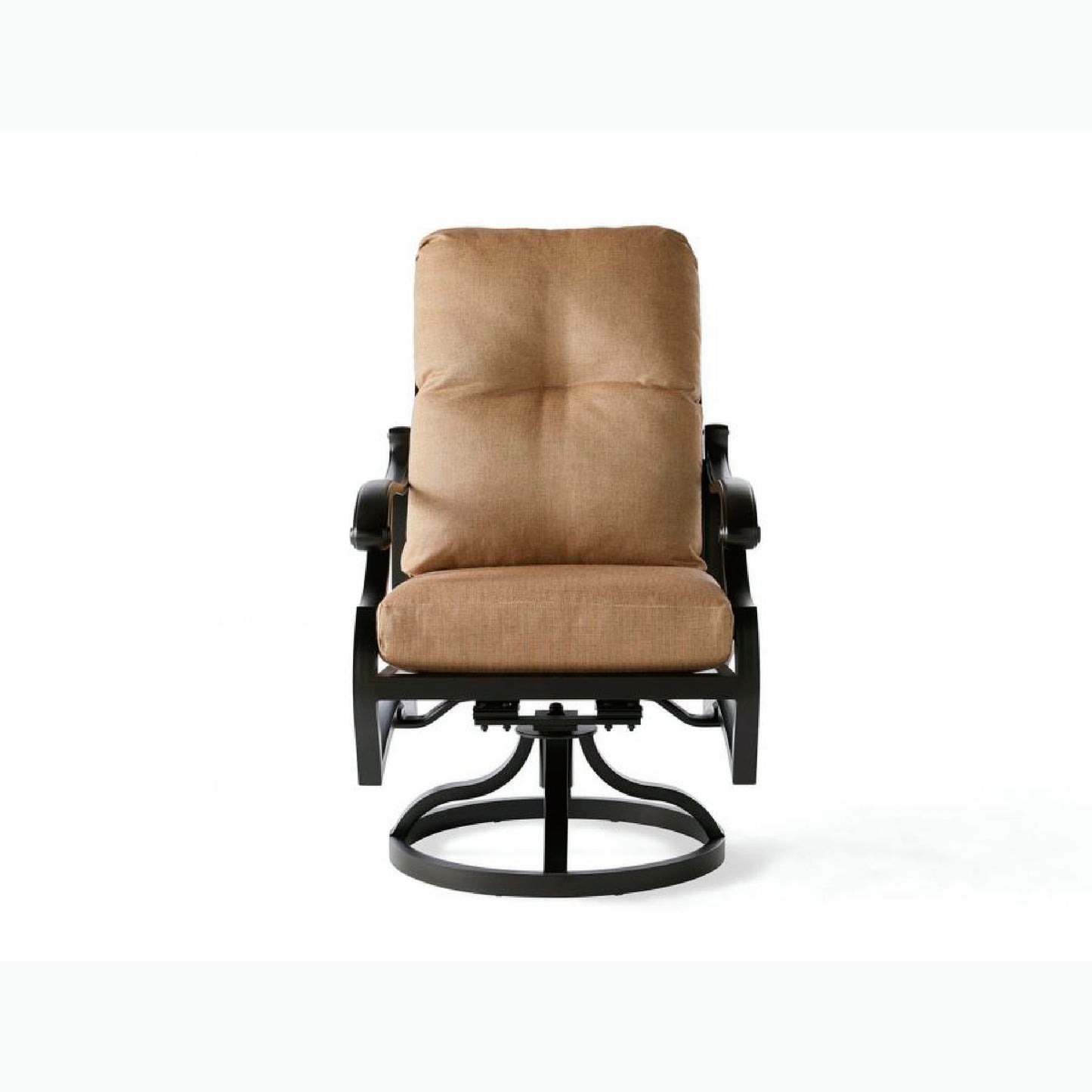 Mallin Volare Cushion Swivel Rocking Dining Arm Chair VO-860 - Autumn Rust / Rochelle Spice