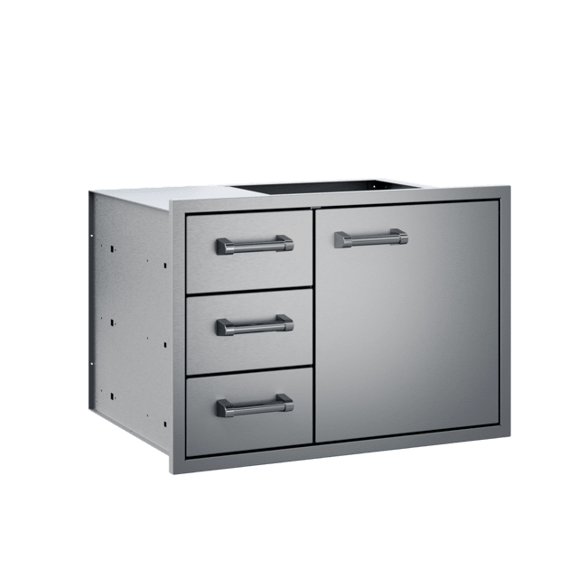 30" Delta Heat 3-Drawer-Door Combo DHDD303-B