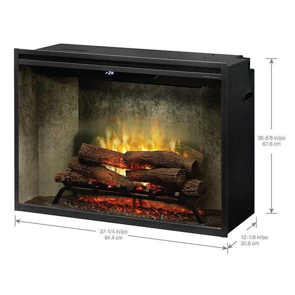 36" Dimplex Revillusion® Electric Fireplace Weathered Concrete 500002401