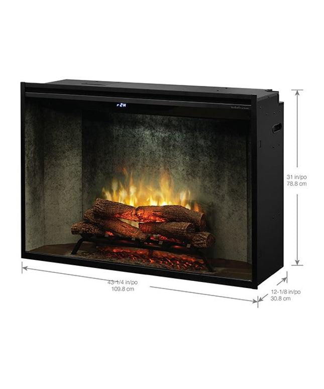 Dimplex Revillusion® 42" Electric Fireplace Weathered Concrete REV42-WC