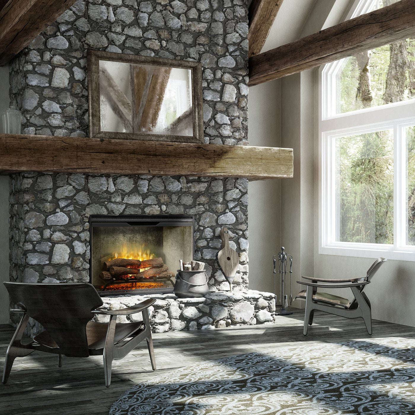 36" Dimplex Revillusion® Electric Fireplace Weathered Concrete 500002401
