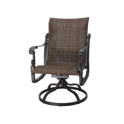 Collection image for: Outdoor Woven Low Back Swivel Rocking Dining Chairs