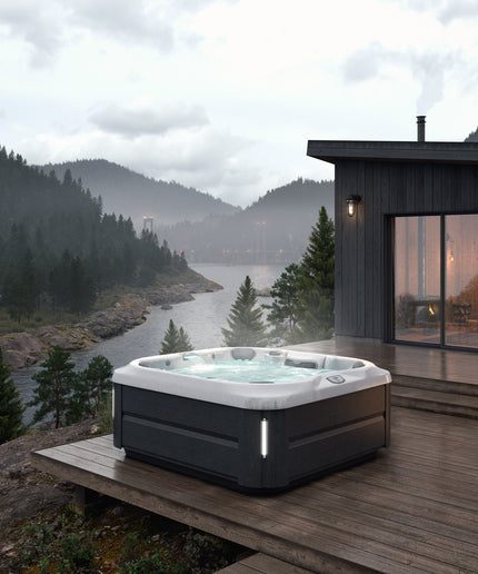 Jacuzzi® J-345™ Hot Tub Package - Platinum Smoked Ebony
