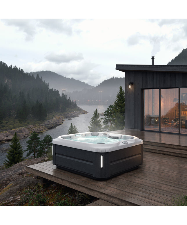 Jacuzzi® J-345™ Hot Tub Package - Platinum Smoked Ebony