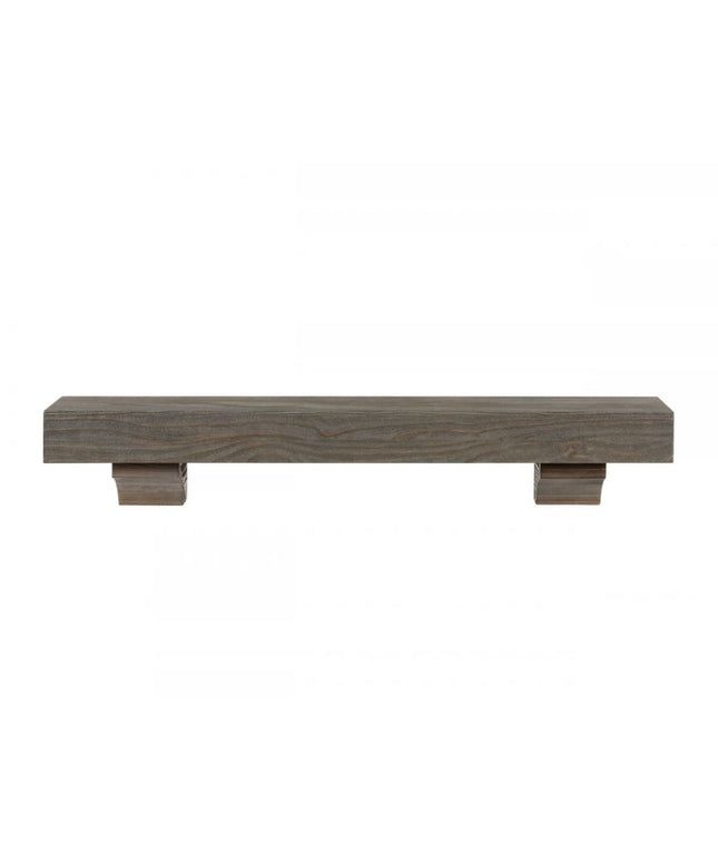 Pearl Mantels 60" Cherokee Wood Fireplace Mantel Shelf with Corbels 355-60-44 - Little River