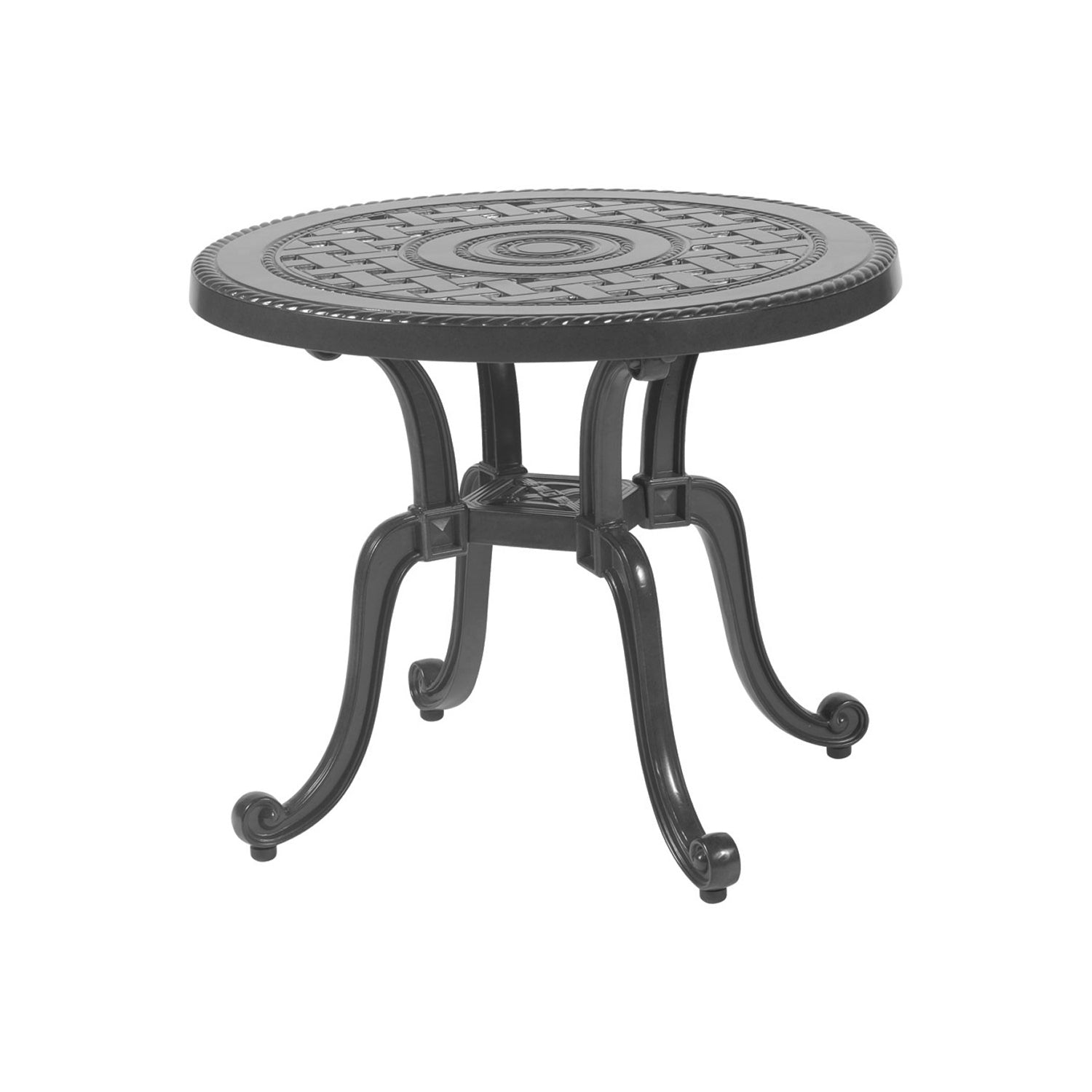 Gensun Grand Terrace 26"Diameter x 21.5"H Round End Table 1034RE26 D CALWEST