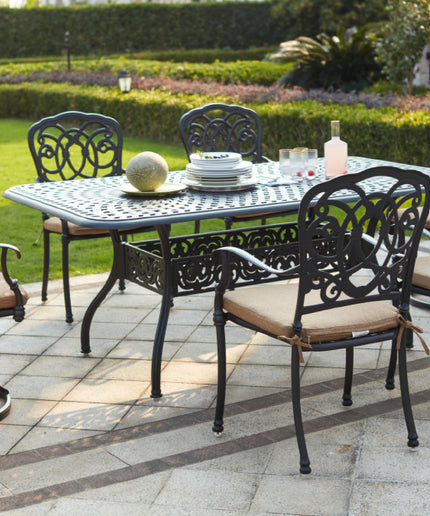 Darlee Series 60 42''W x 72''D x 29"H Rectangular Dining Table 201060-E - Antique Bronze
