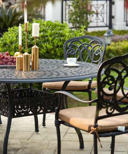 Darlee Series 60 59''Diameter x 29"H Round Dining Table 201060-D - Antique Bronze