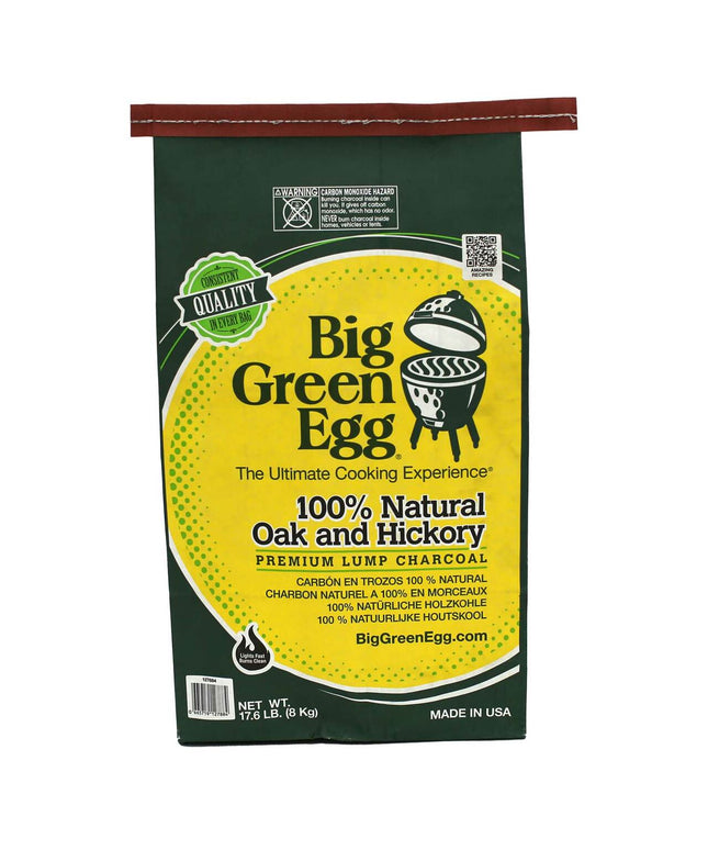 Big Green Egg 17.6lb. 100% Natural Oak & Hickory Lump Charcoal 127884
