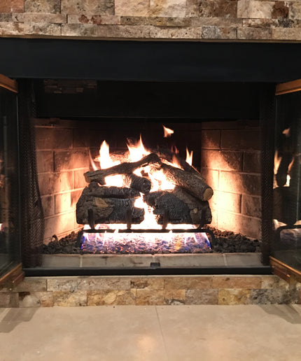 Real Fyre 18" Charred American Oak Logs Only CHAO-18/20 (Burners Sold Separately)