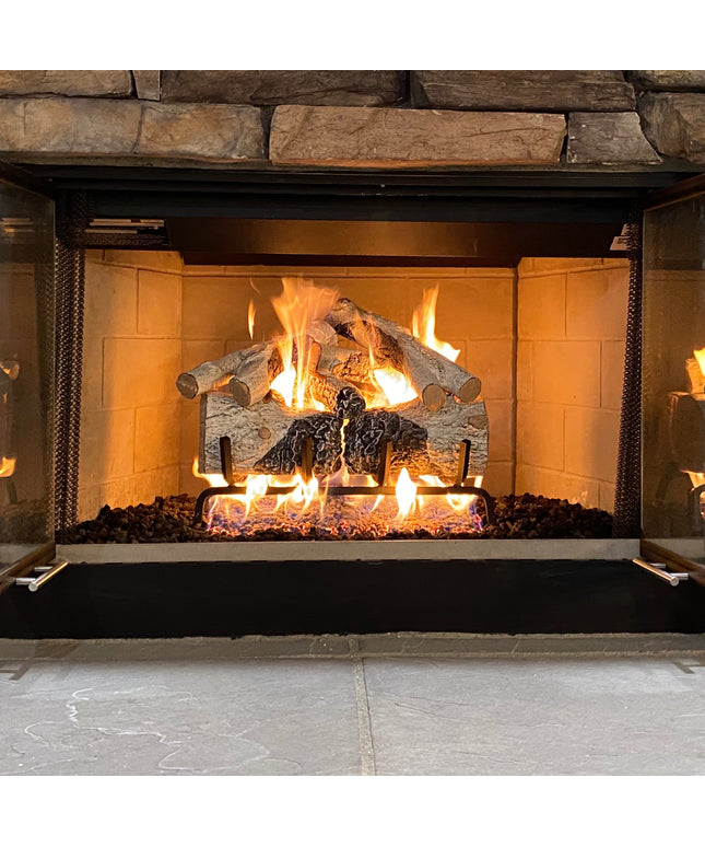 Real Fyre 18" Charred Mountain Birch Logs Only CHMBW-18/20 (Burners Sold Separately)