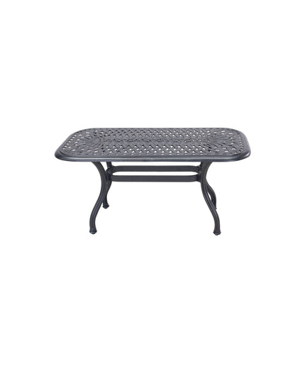 Darlee Series 60 21"W x 42"D x 21"H Rectangle Cast Aluminum Coffee Table 201060-B - Antique Bronze