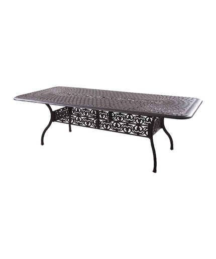 Darlee Series 60 42''W x 92''D x 29"H Rectangular Dining Table 201060-XL - Antique Bronze