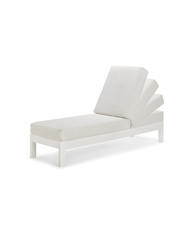 Telescope Leeward MGP Cushion Armless Chaise Lounge 86N0 - Snow / Nurture White