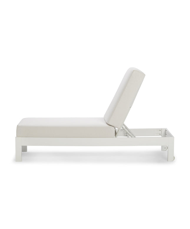 Telescope Leeward MGP Cushion Armless Chaise Lounge 86N0 - Snow / Nurture White