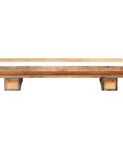 Pearl Mantels 60" Shenandoah Wood Fireplace Mantel Shelf with Corbels 412-60-10 - Dune Distressed